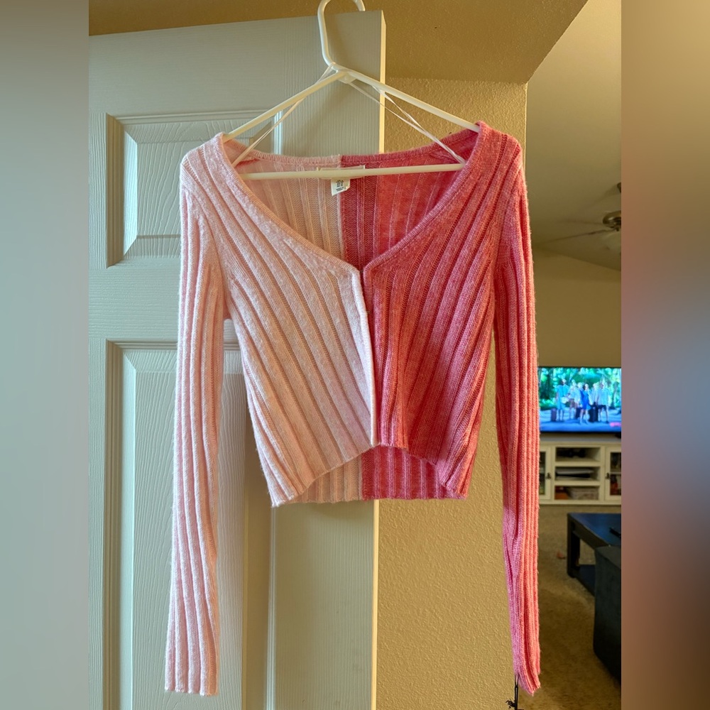 Light And Hot Pink Women's Cardigan